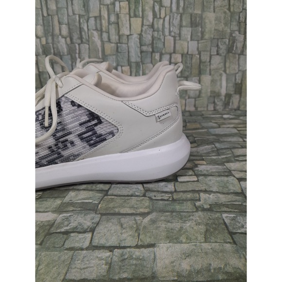 Stroll Golf Shoes Mens 12 White Gray Camo Knit Performance Spikeless Casual